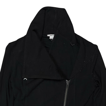 Helmut Lang Asymmetric Drape Collar Rayon Jacket - SS14