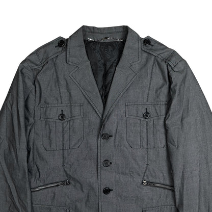 Dirk Bikkembergs Dual Zip Military Blazer
