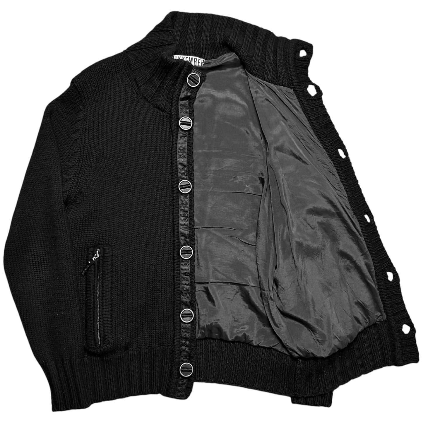 Dirk Bikkembergs Zip Pocket Knit Cardigan