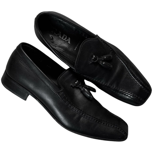 Prada Squared Tassel Loafers