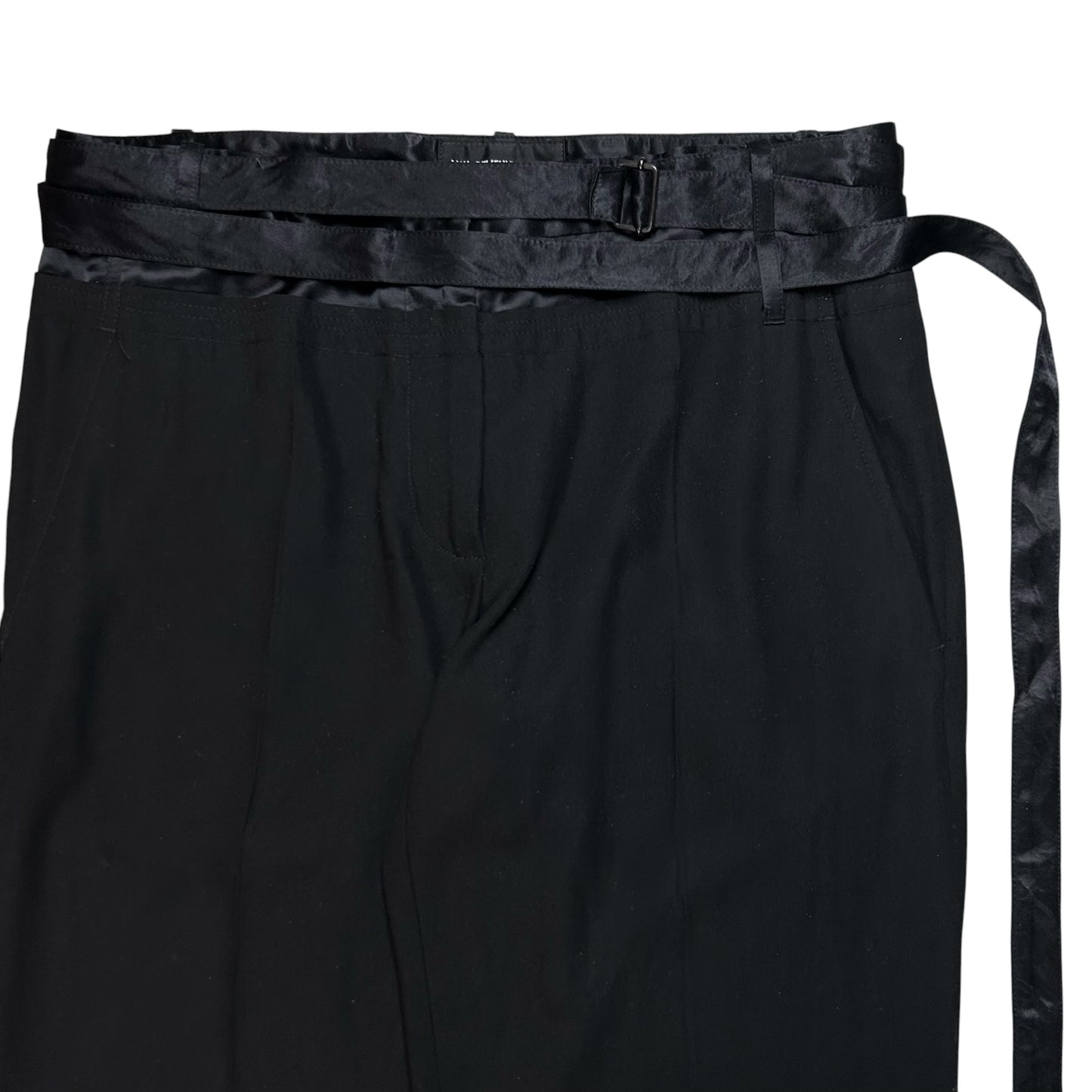 Ann Demeulemeester Dual Waistband Bondage Belt Trousers - AW04