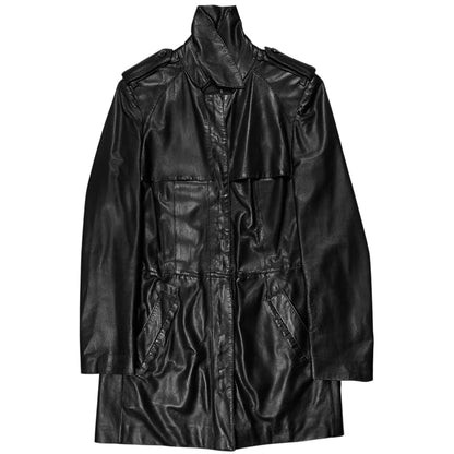 Gucci by Tom Ford Military Safari Perforated Leather Coat - AW97