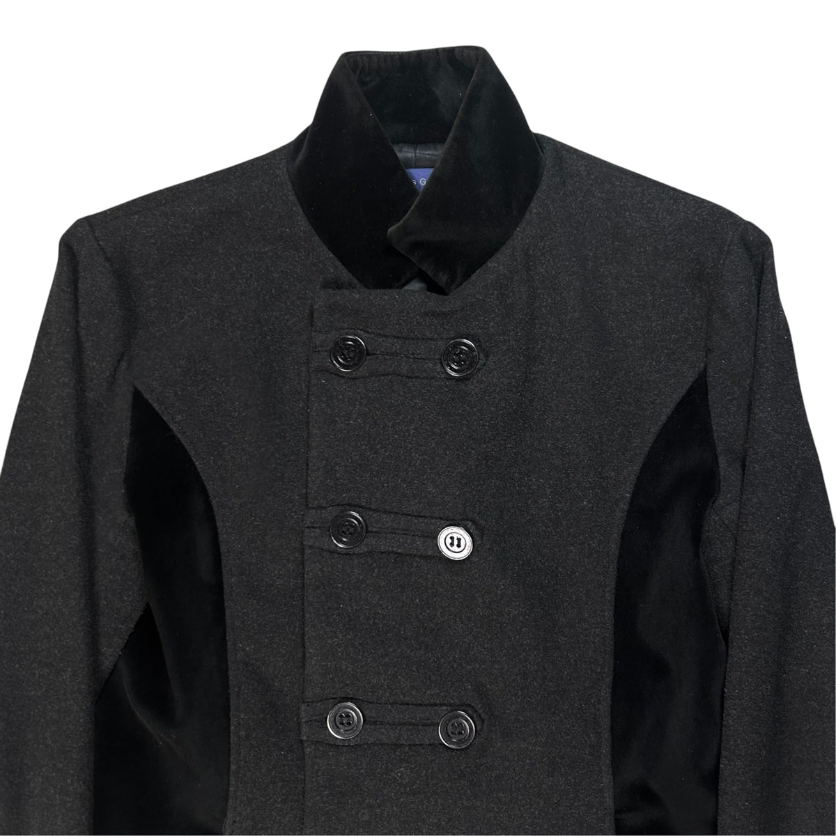 Comme des Garcons Homme Velour Appliqué Officer Jacket - SS06