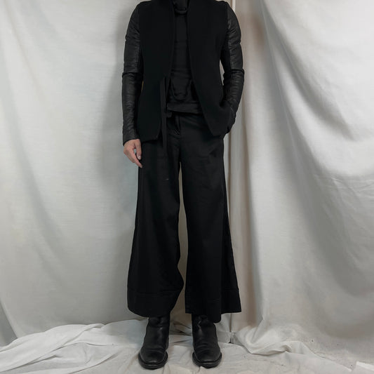 Dries Van Noten Wide Belted Paper Bag Pants - AW19