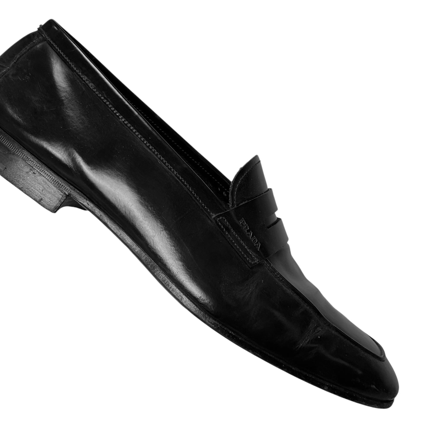 Prada Squared Slip On Penny Loafers