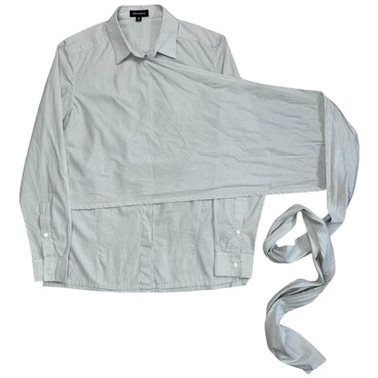 Kris Van Assche Asymmetric Wrap Layer Scarf Shirt