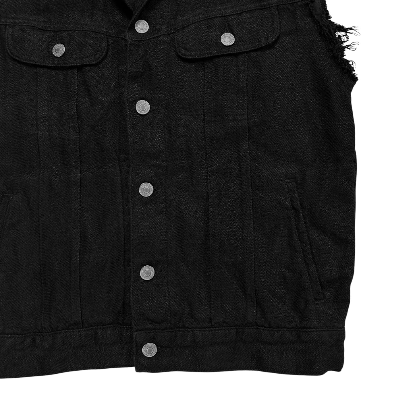 Dries Van Noten Distressed Trucker Vest