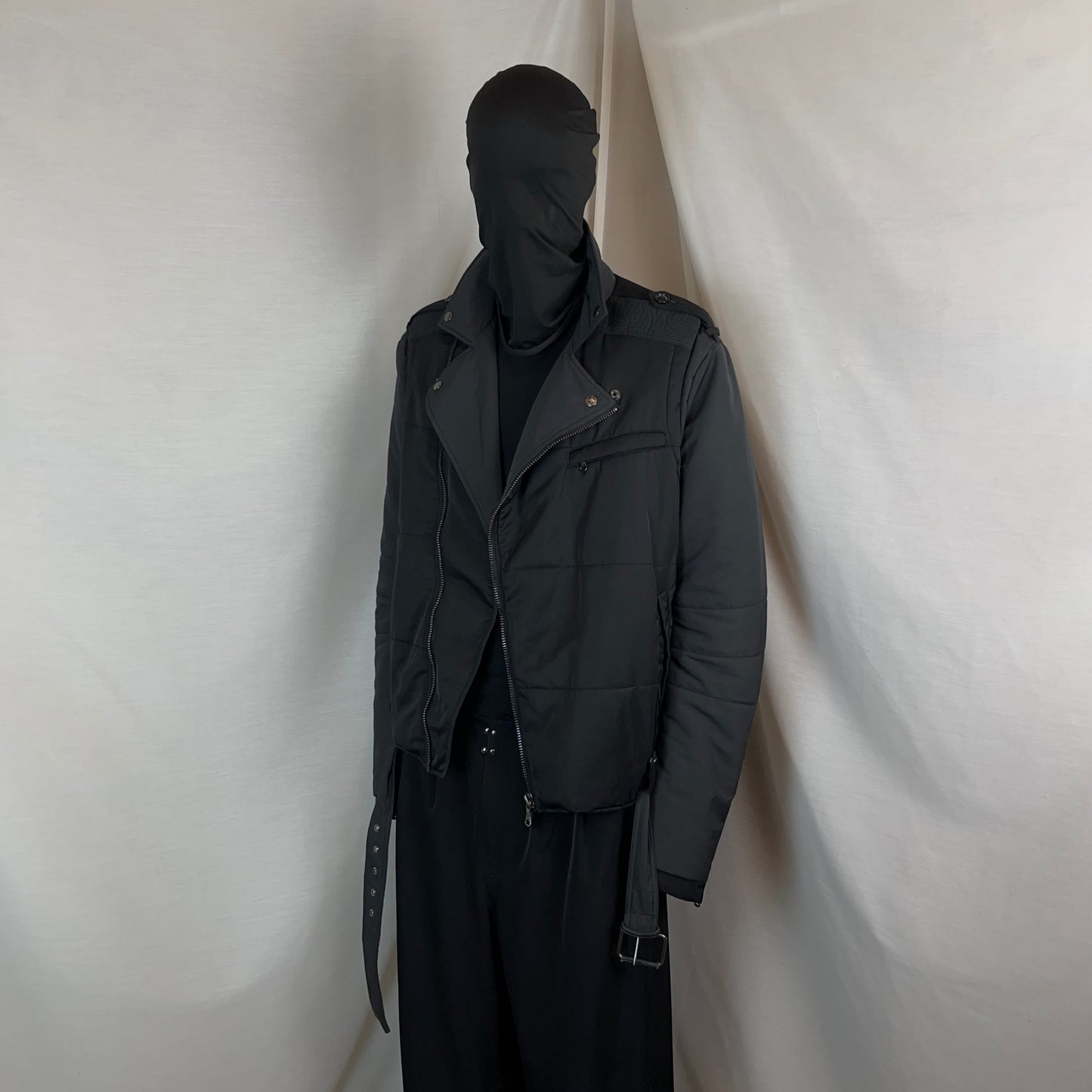 Pierre Balmain Belted Perfecto Shell Jacket - AW14
