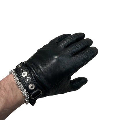 Jil Sander Studded Lamb Skin Leather Gloves