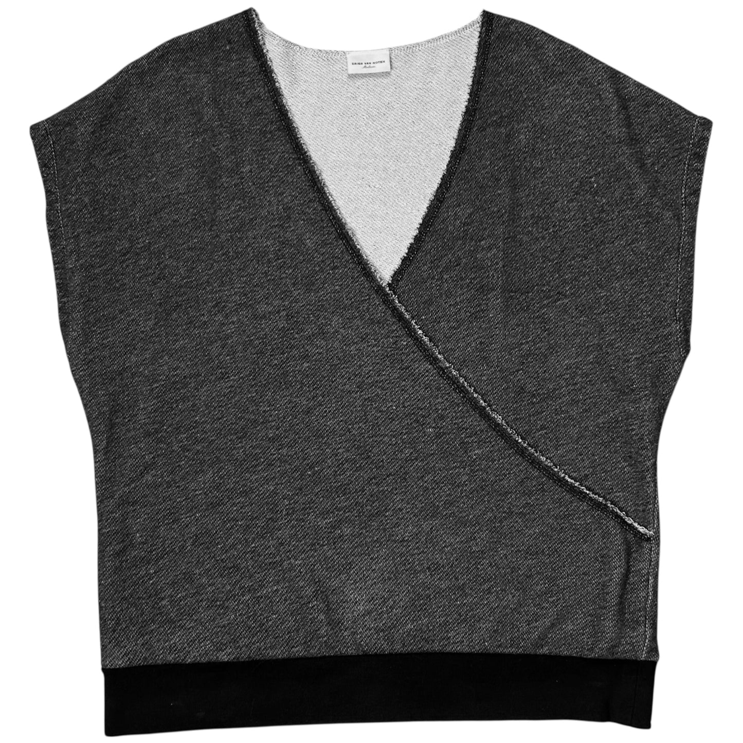 Dries Van Noten Asymmetric Layered Kimono Vest