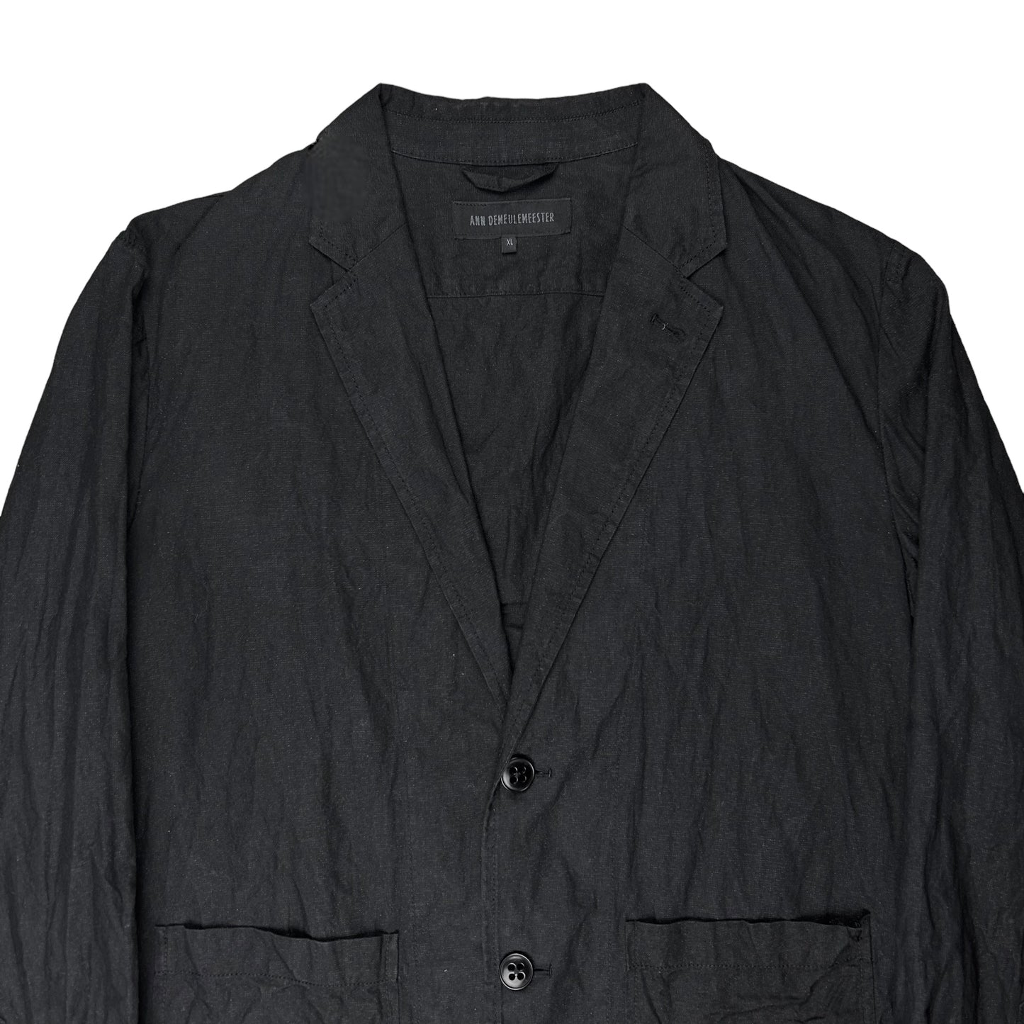 Ann Demeulemeester Crinkled Metal Blazer