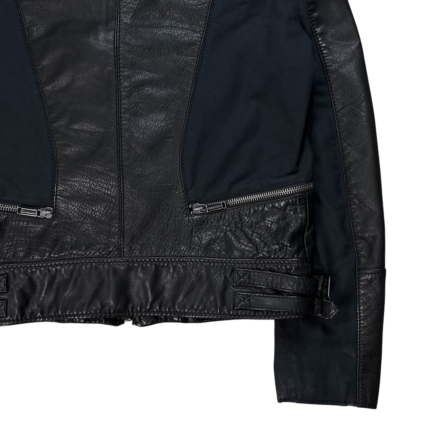 Dirk Bikkembergs Hybrid Leather Moto Jacket - SS10