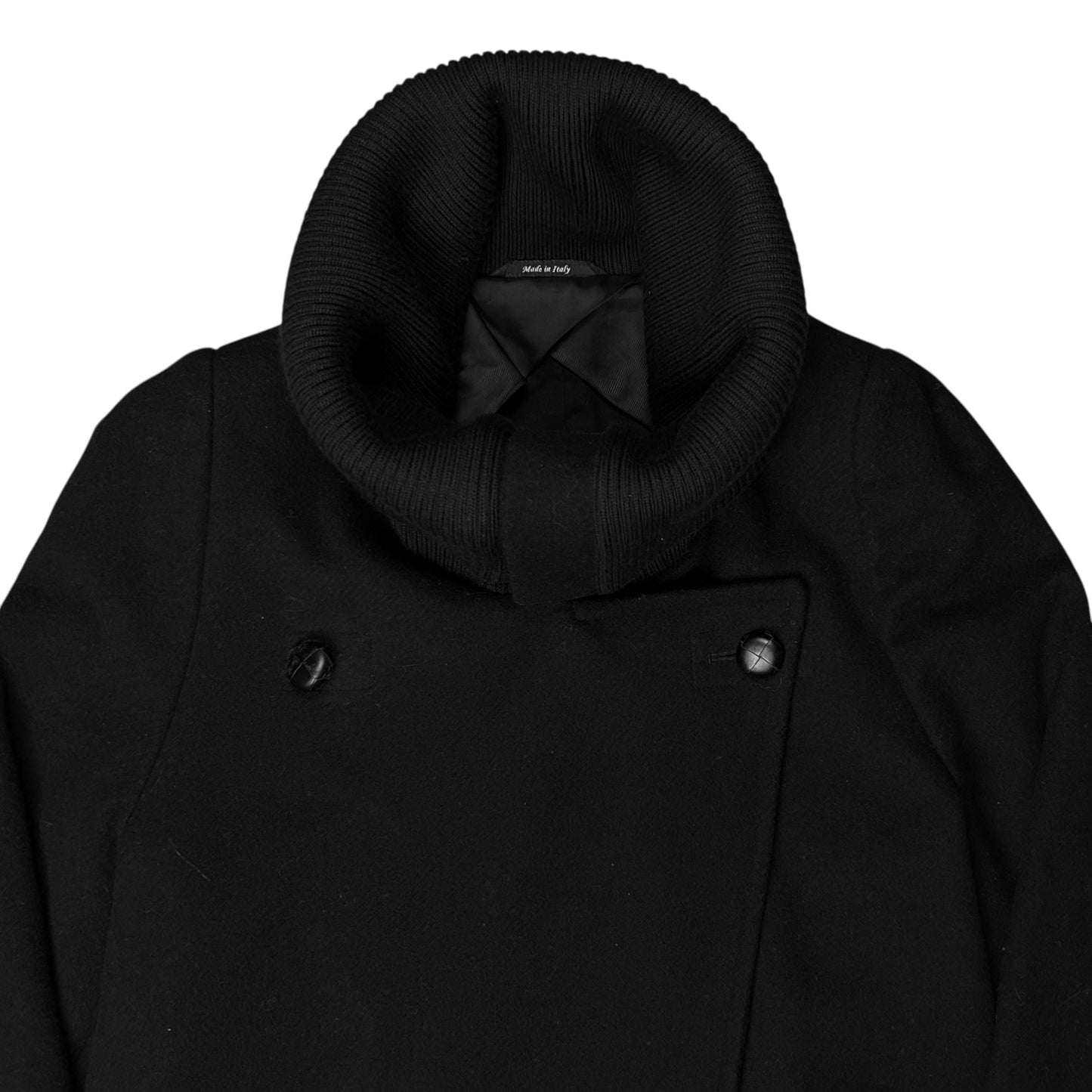 Maison Martin Margiela Cropped Jumbo Collar Peacoat - AW13