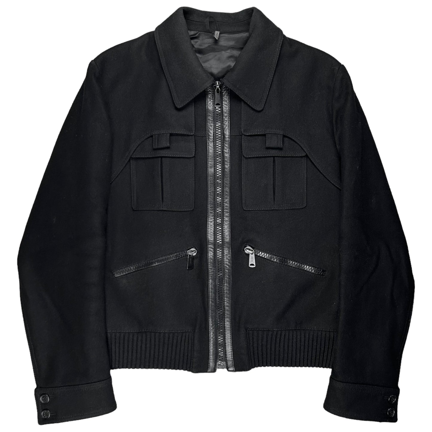 Dior Homme Panel Layer Wool Bomber Jacket - AW06