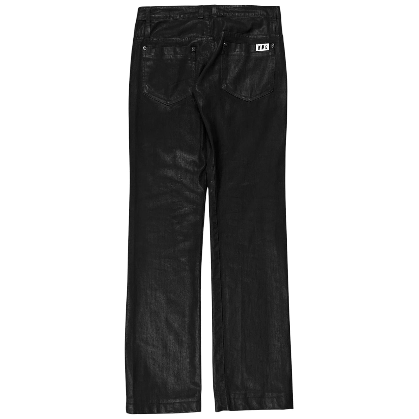 Dirk Bikkembergs Waxed Metal Patch Jeans - AW08