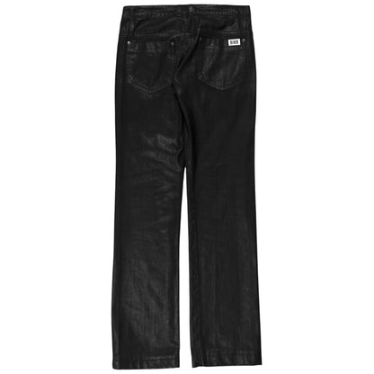 Dirk Bikkembergs Waxed Metal Patch Jeans - AW08