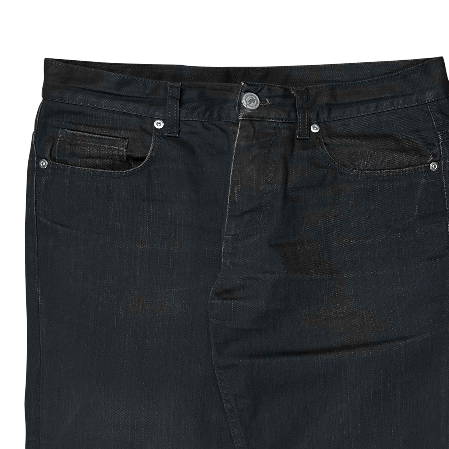Dirk Bikkembergs Waxed Tape Zip Jeans - AW08