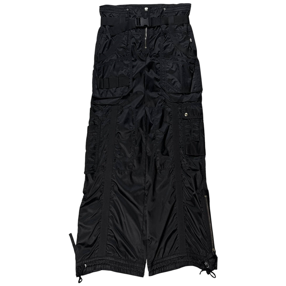 Jean Paul Gaultier Wide Parachute Bondage Nylon Pants - AW03