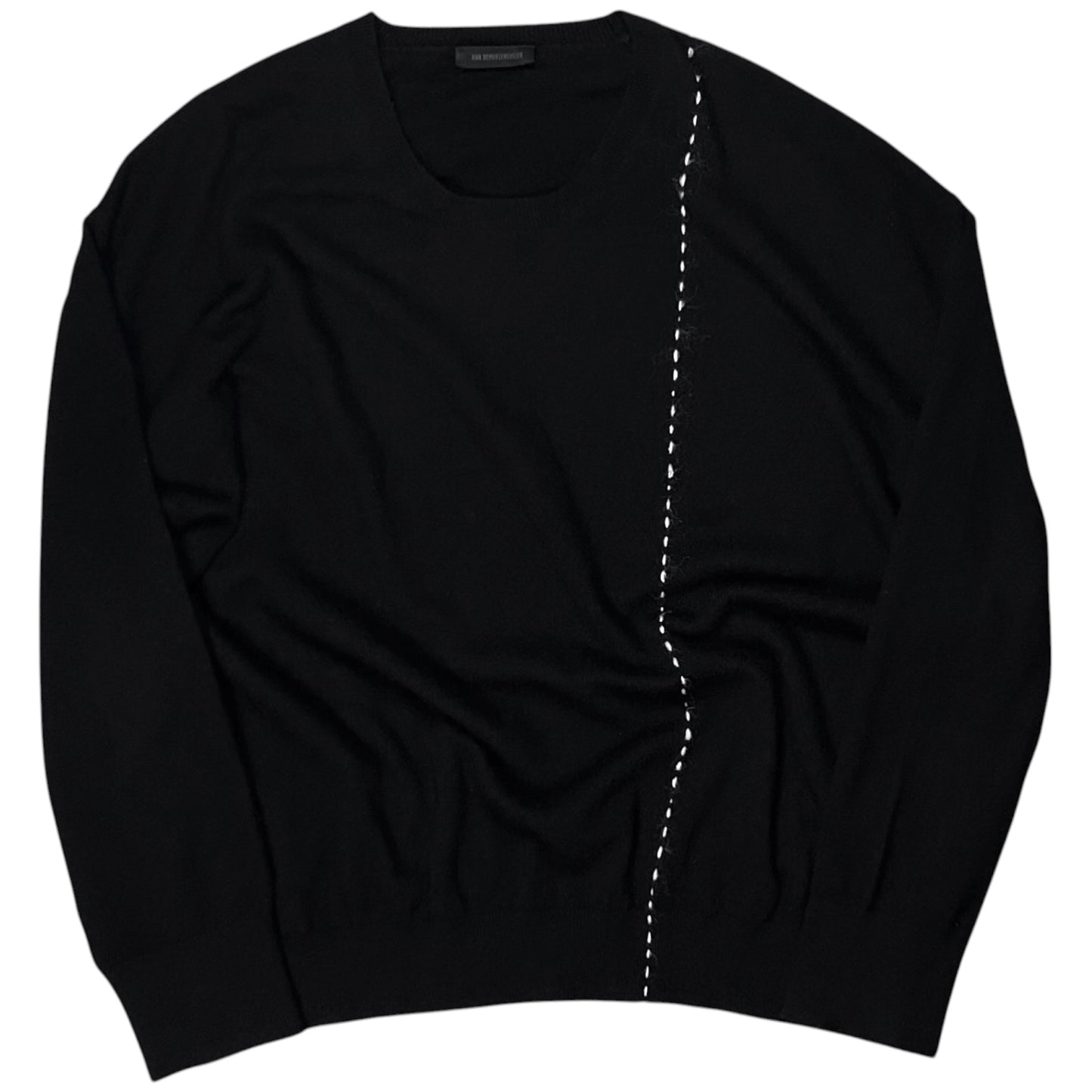 Ann Demeulemeester Visible Stitch Wool Sweater - AW21