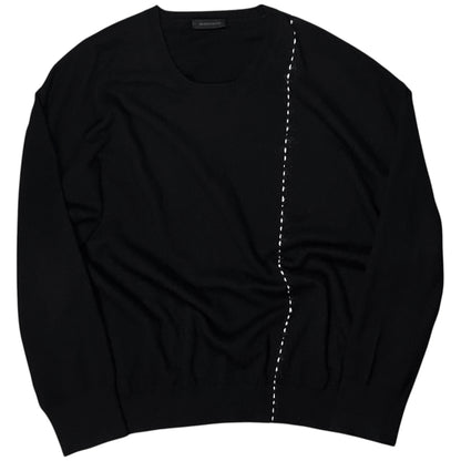Ann Demeulemeester Visible Stitch Wool Sweater - AW21