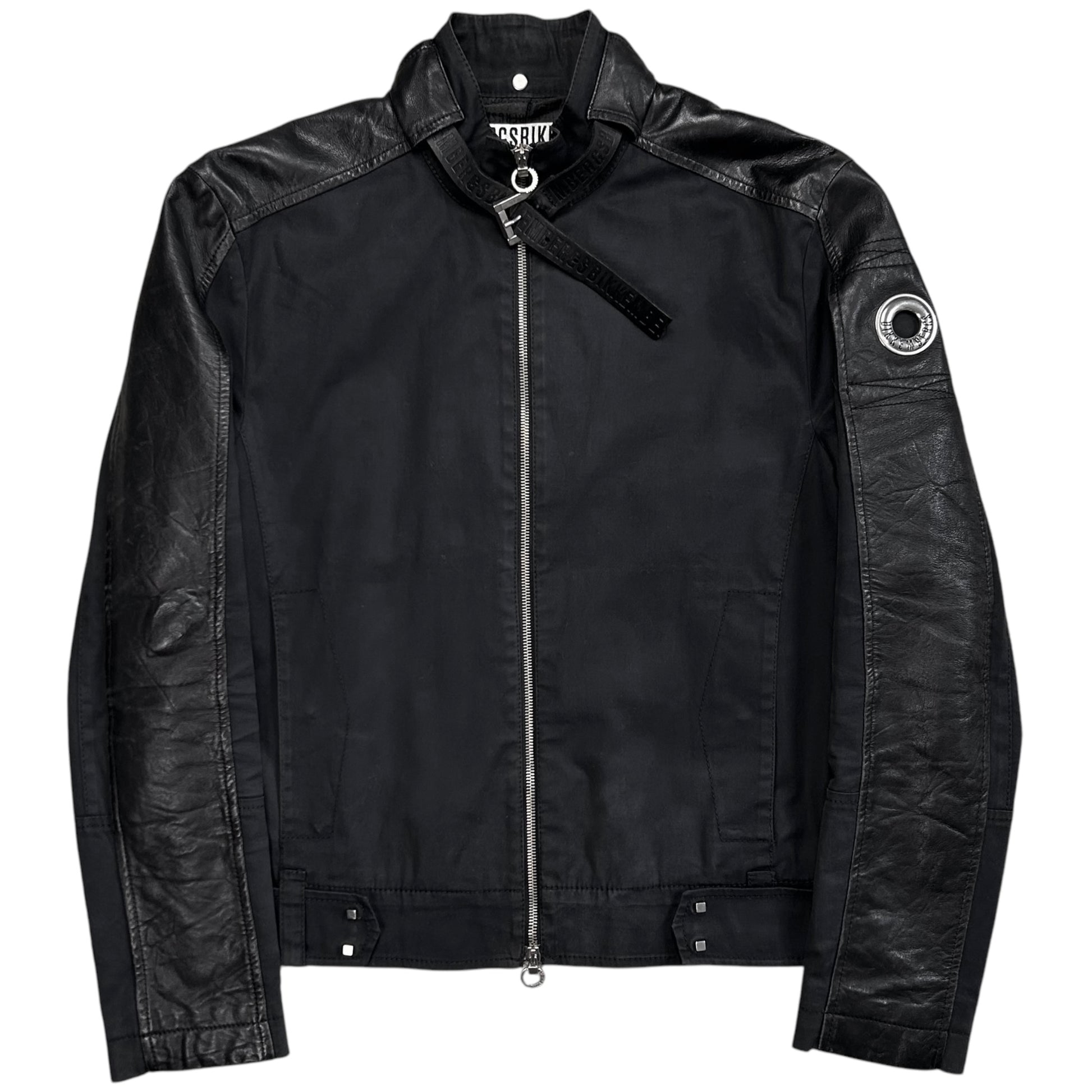 Dirk Bikkembergs Belted Moto Bomber Jacket
