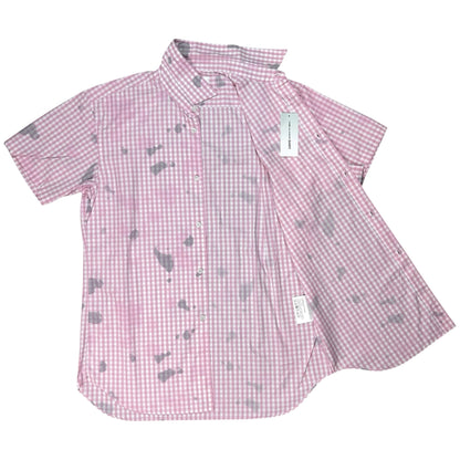 Comme des Garcons Shirt Stain Print Gingham Shirt - SS24