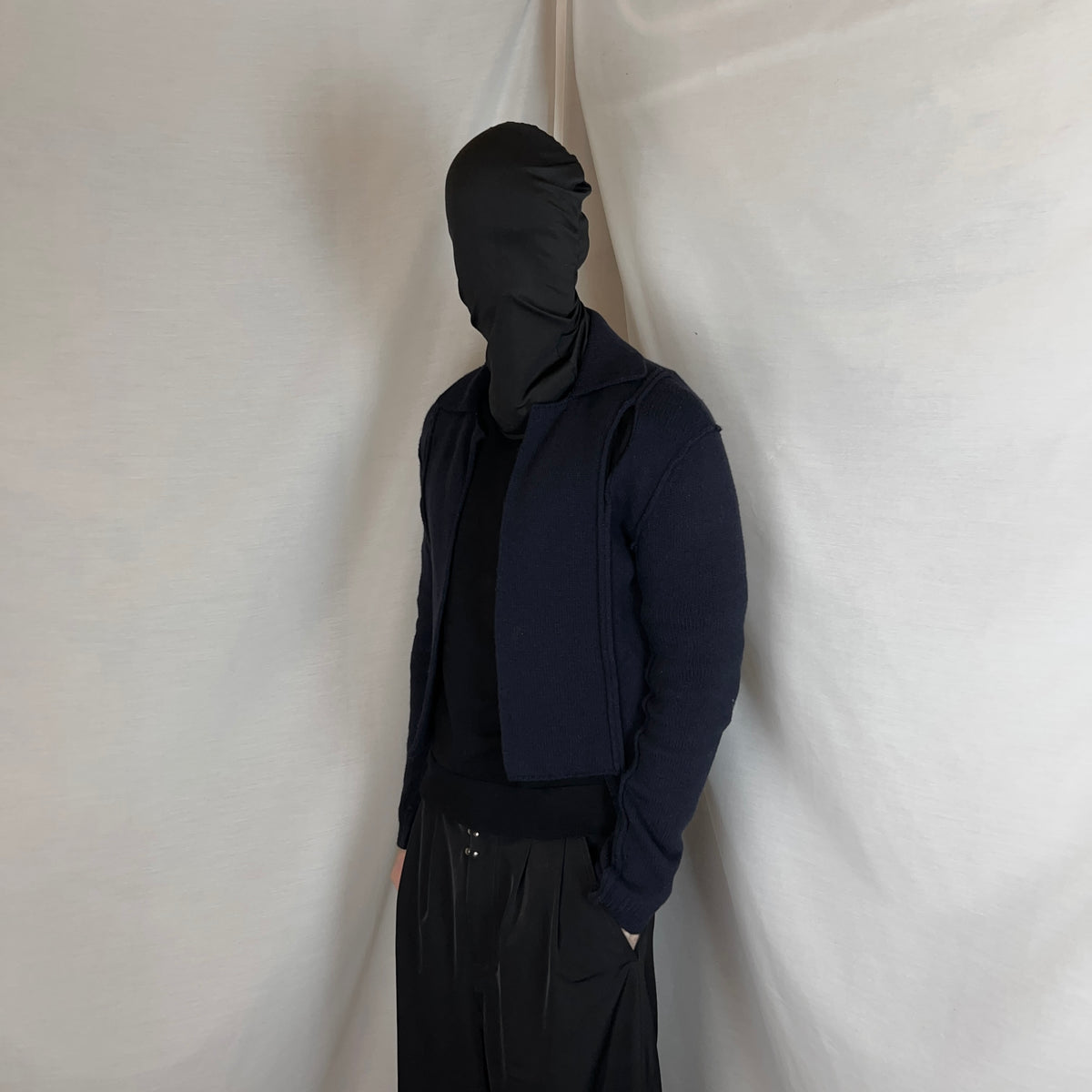 Y‘s by Yohji Yamamoto Paneled Cut Out Knit Sweater - AW11