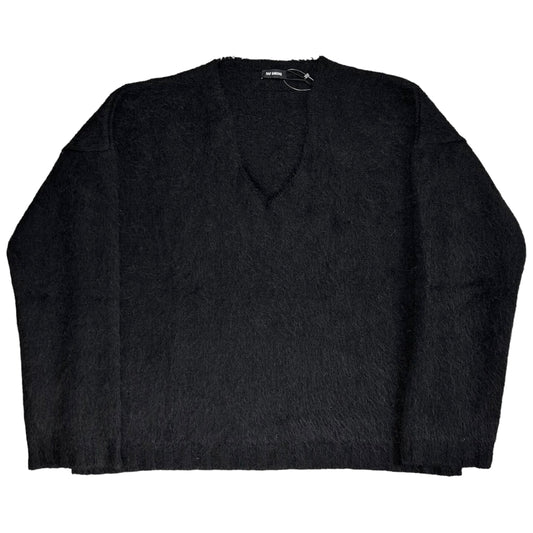 Raf Simons Oversized Boiled V-Neck Sweater - AW21