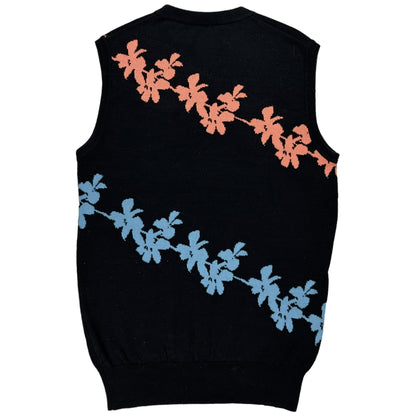 Raf Simons Floral Jacquard Knit Vest - SS12