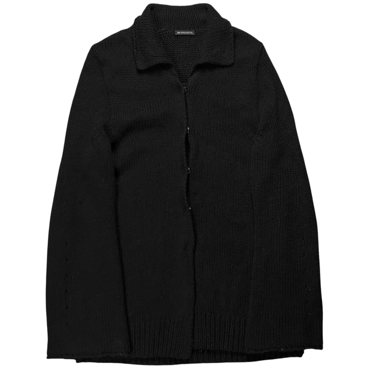 Ann Demeulemeester Fisherman Snap Yak Knit Cardigan - AW04