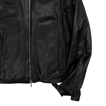 Dirk Bikkembergs Cafe Racer Leather Jacket