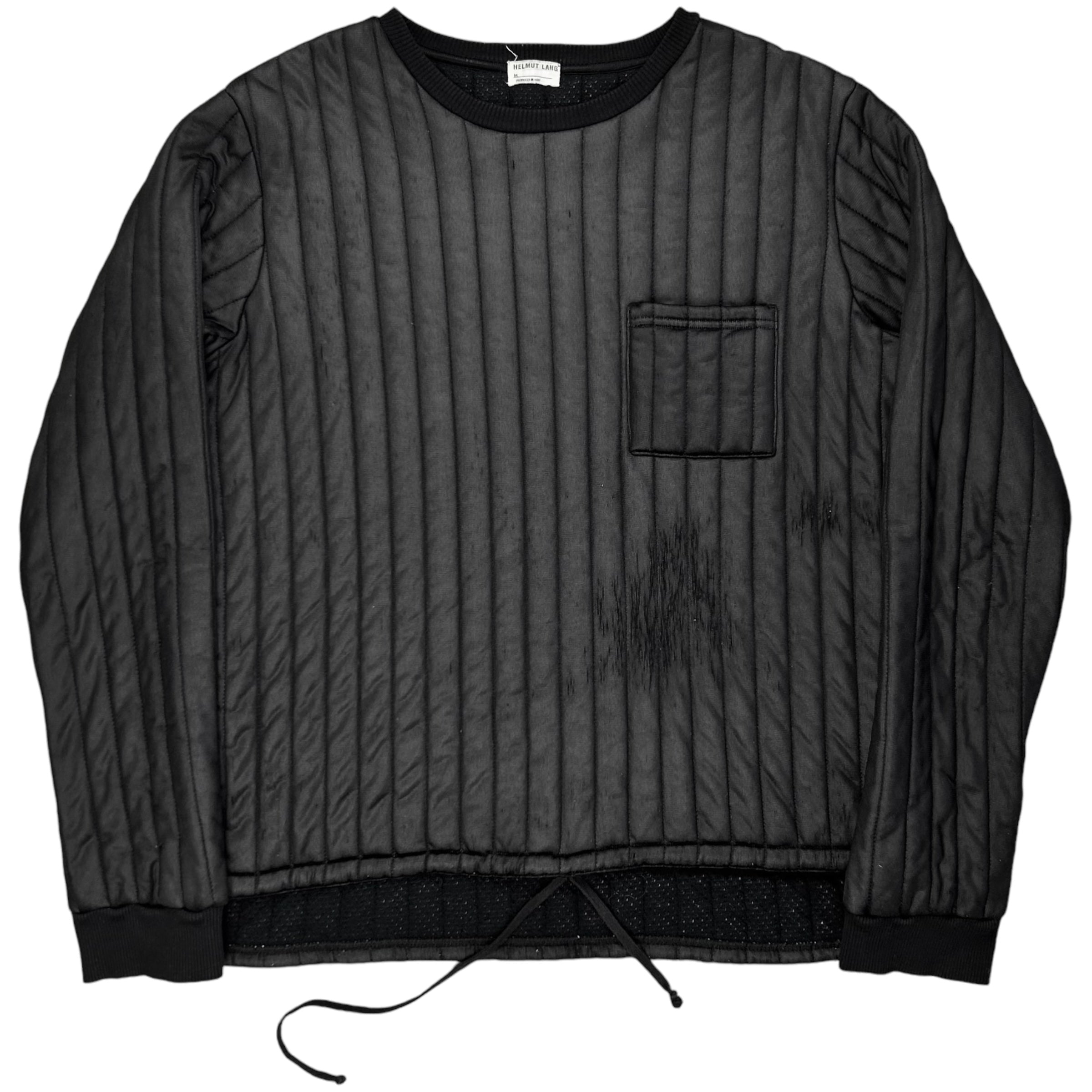 Helmut Lang Quilted Lace Cinch Sweater - AW97 – Vertical Rags