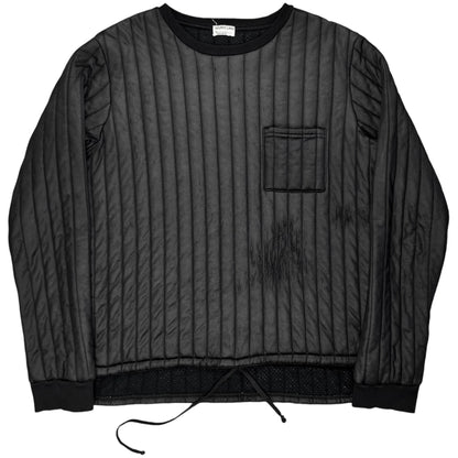 Helmut Lang Quilted Lace Cinch Sweater - AW97