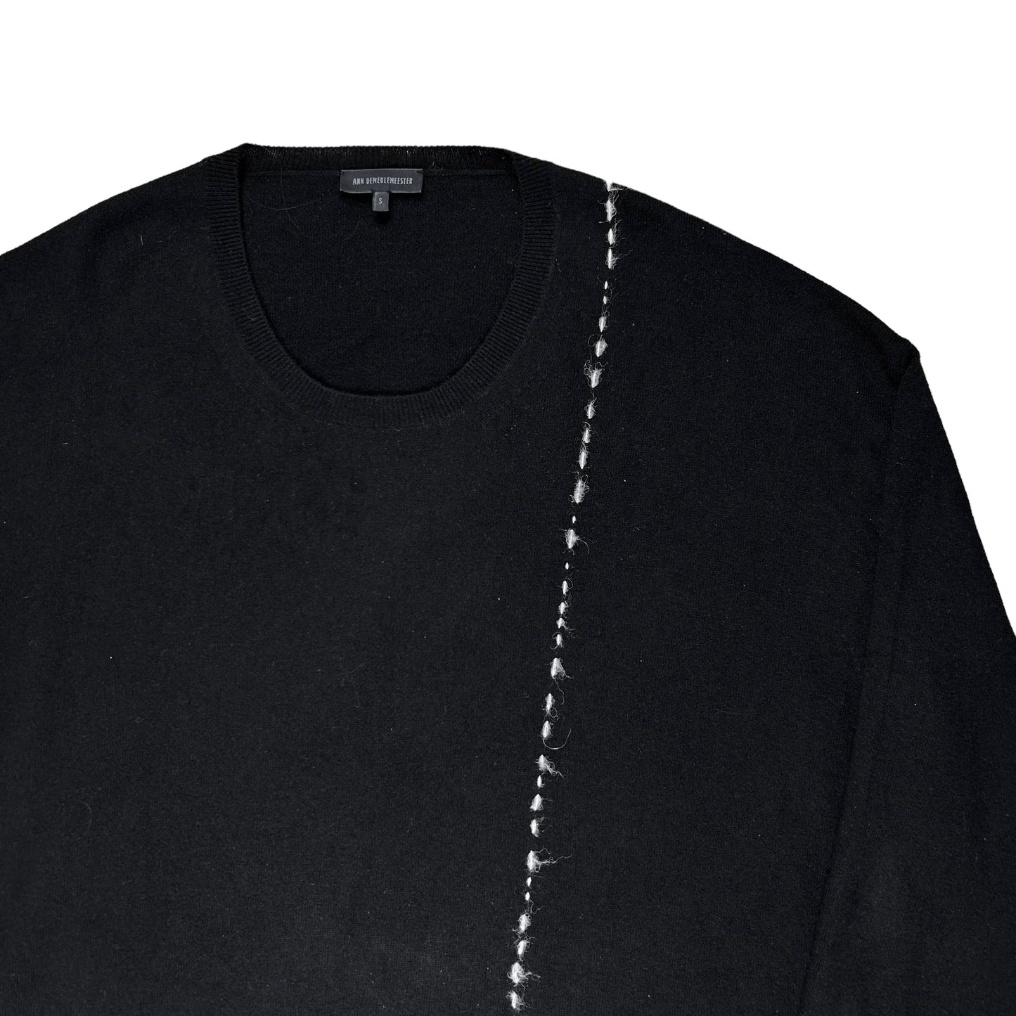 Ann Demeulemeester Visible Stitch Wool Sweater - AW21