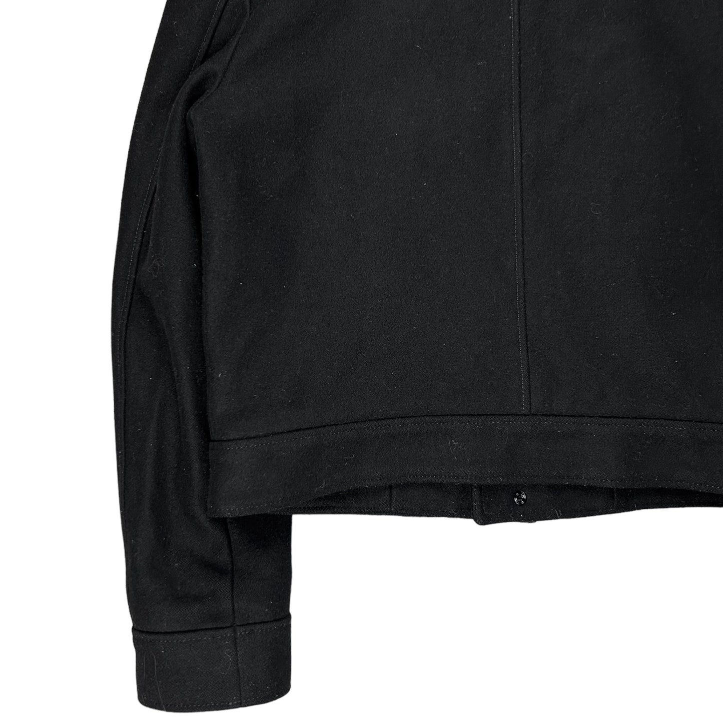 Balenciaga Cropped Snap Wool Bomber Jacket - AW09