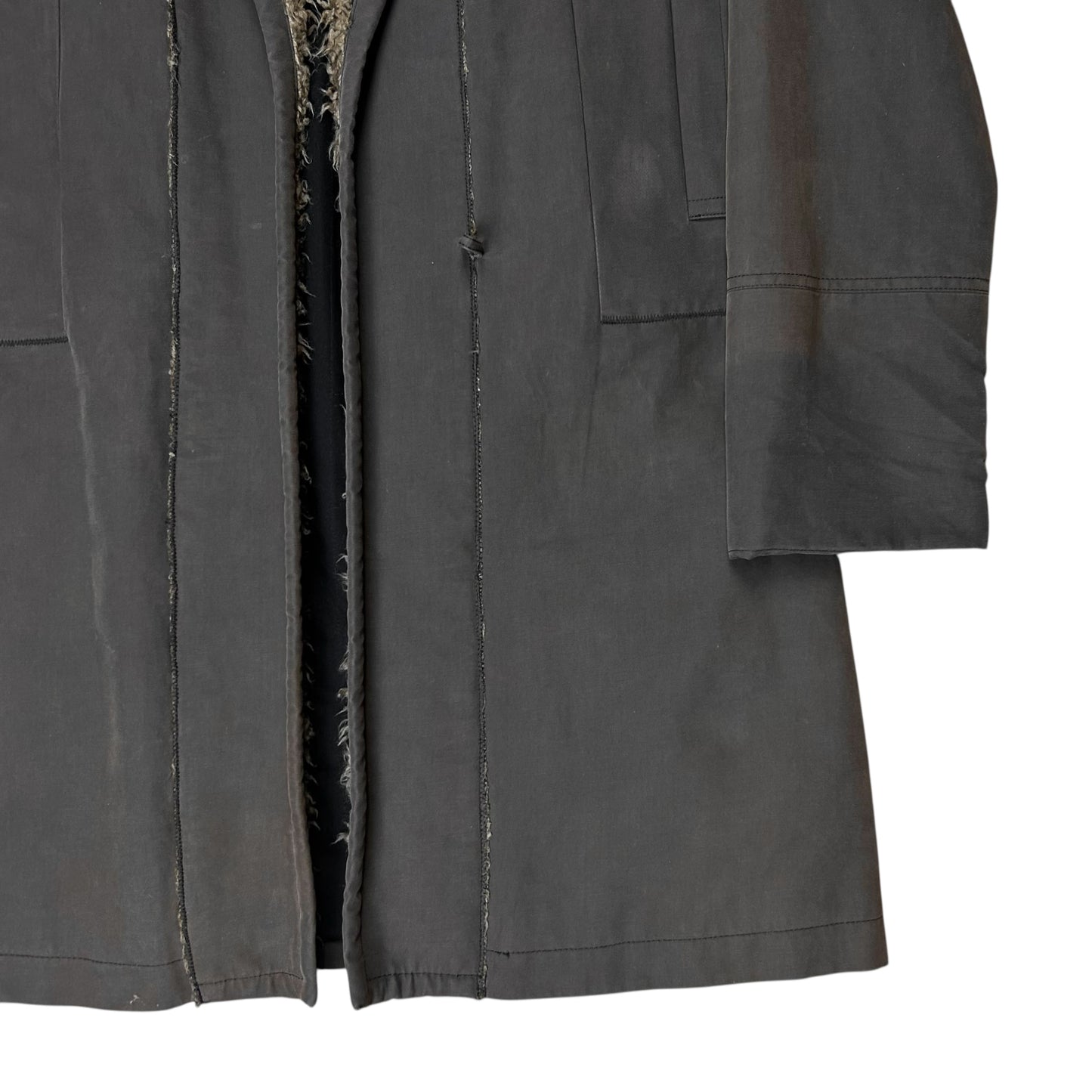 Dries Van Noten Sherpa Collar Coat - AW02