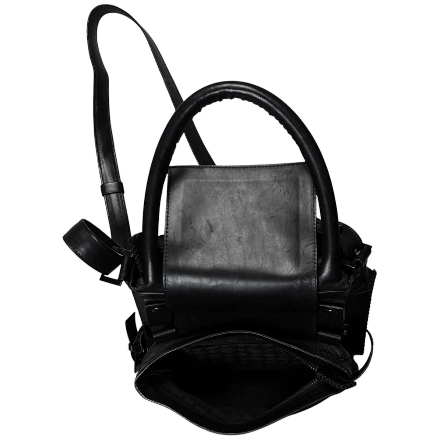 Dirk Bikkembergs Multi Bondage Strap Dual Leather Bag