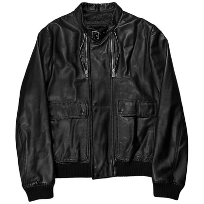Dior Homme Navigate Leather Bomber Jacket - AW07