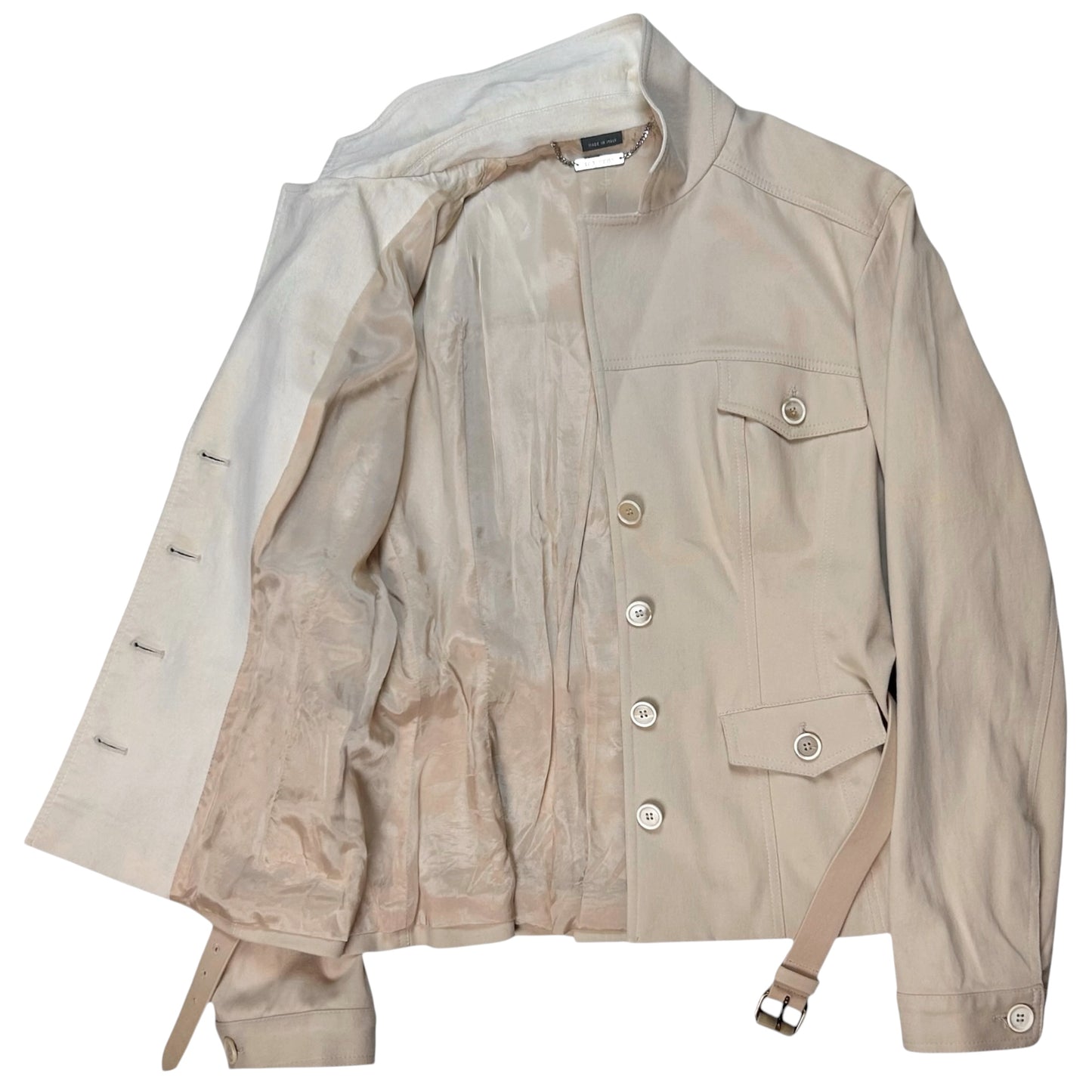 Alexander McQueen Short Belted Moleskin Safari Jacket - SS06