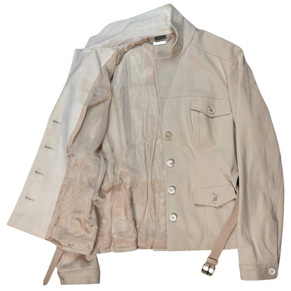 Alexander McQueen Short Belted Moleskin Safari Jacket - SS06