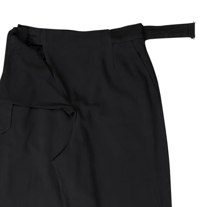 Dries Van Noten Asymmetric Wrap Belt Trousers