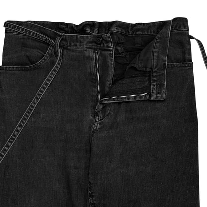 Y‘s by Yohji Yamamoto Back Lace Strap Jeans