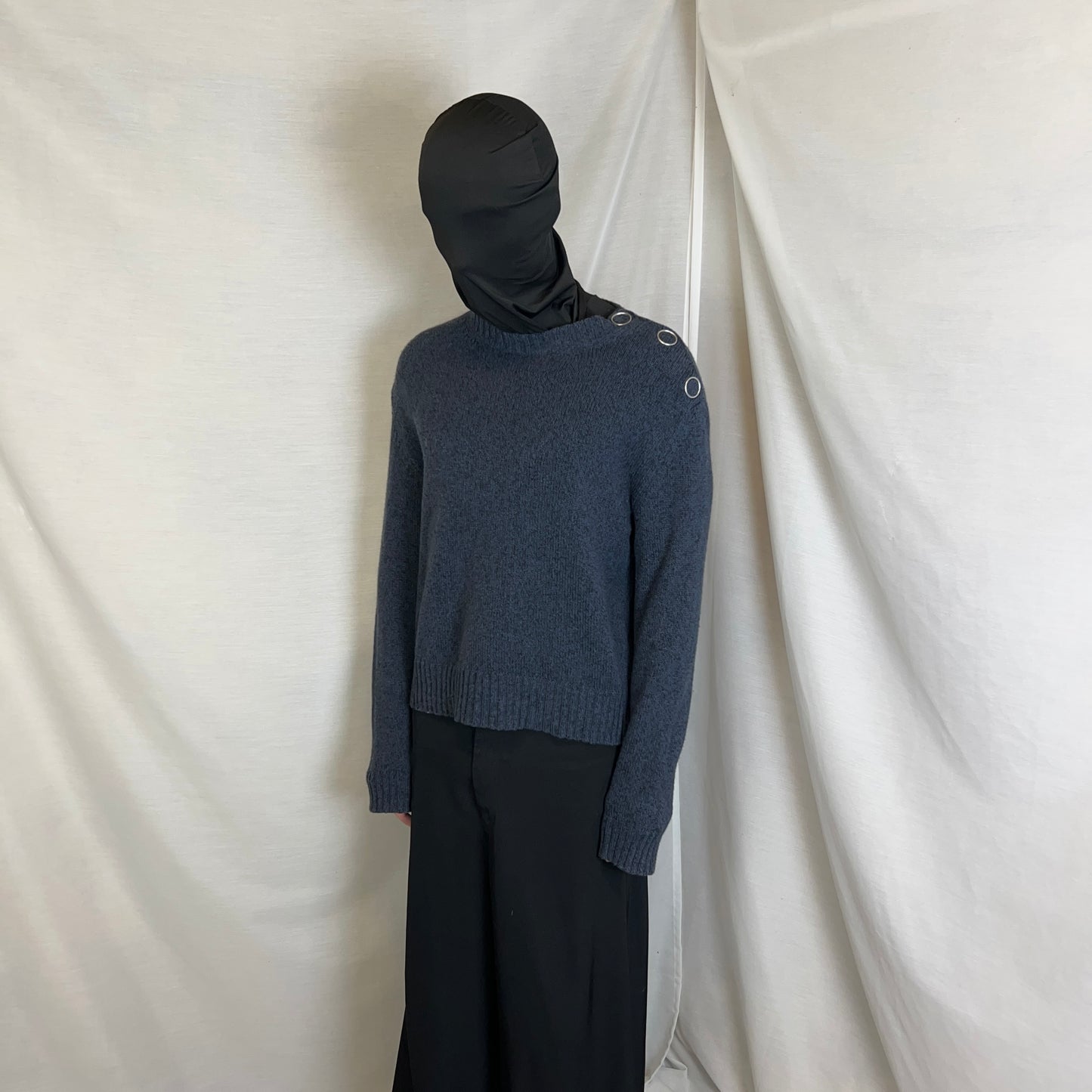 Jil Sander Neck Snap Knit Sweater - SS21