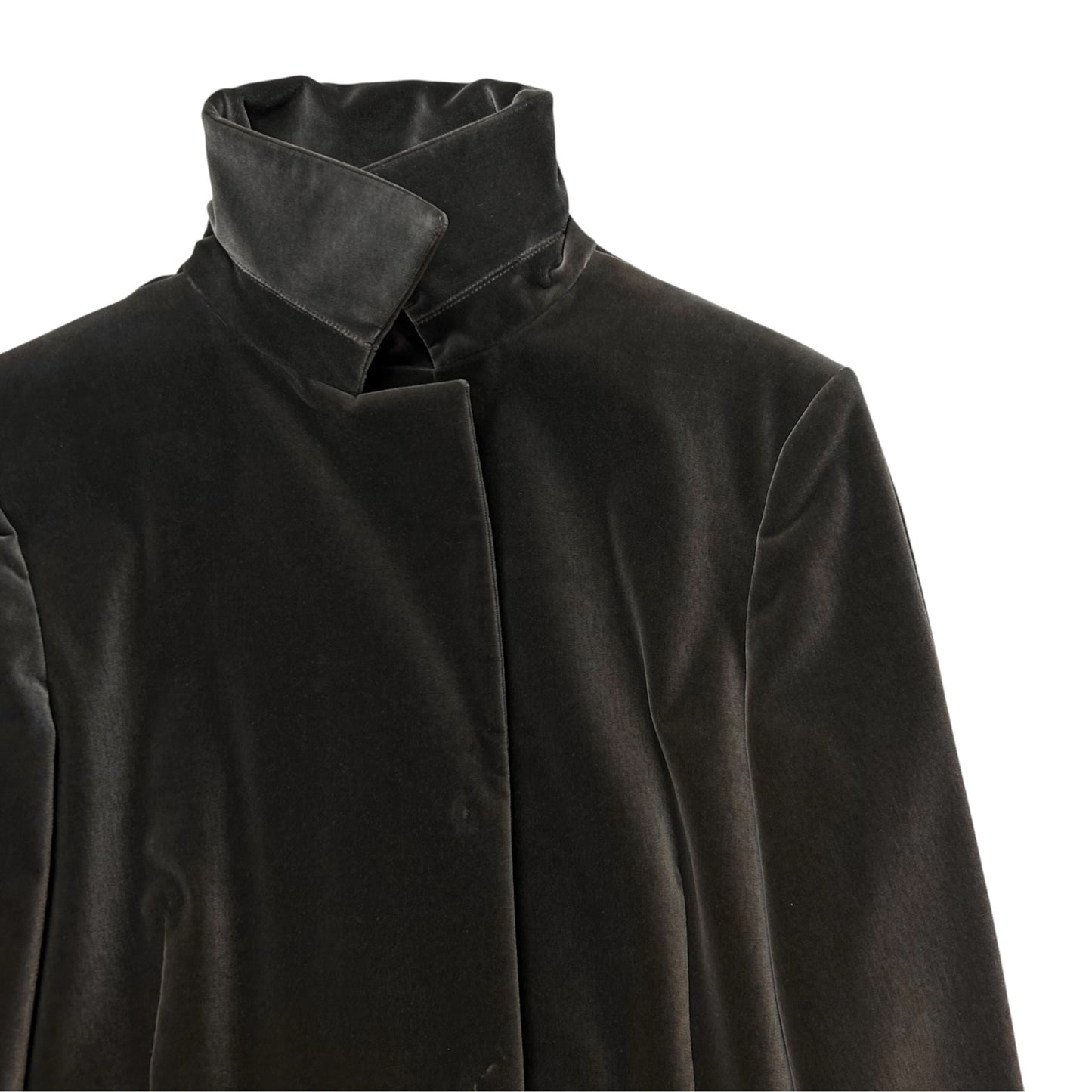Jil Sander by Raf Simons Velour Snap Blazer - 00s