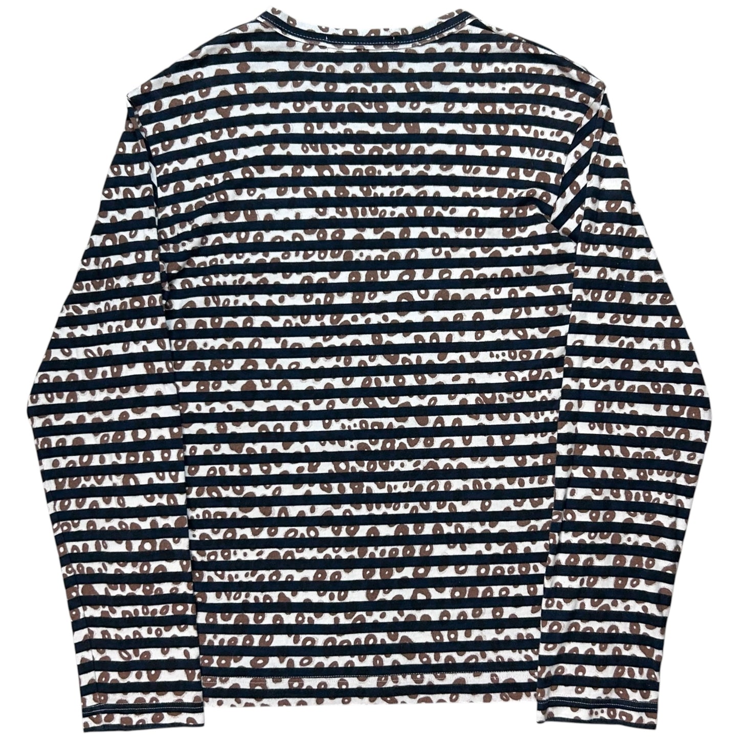 Comme des Garcons Shirt Striped Leo Print Longsleeve - SS12