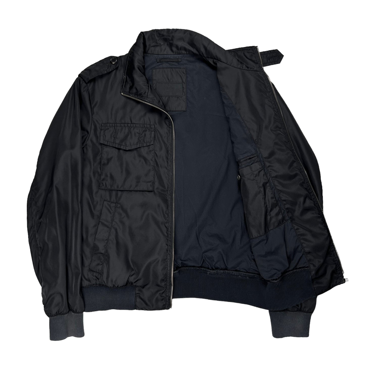 Prada Cropped Cargo Flight Jacket - AW05