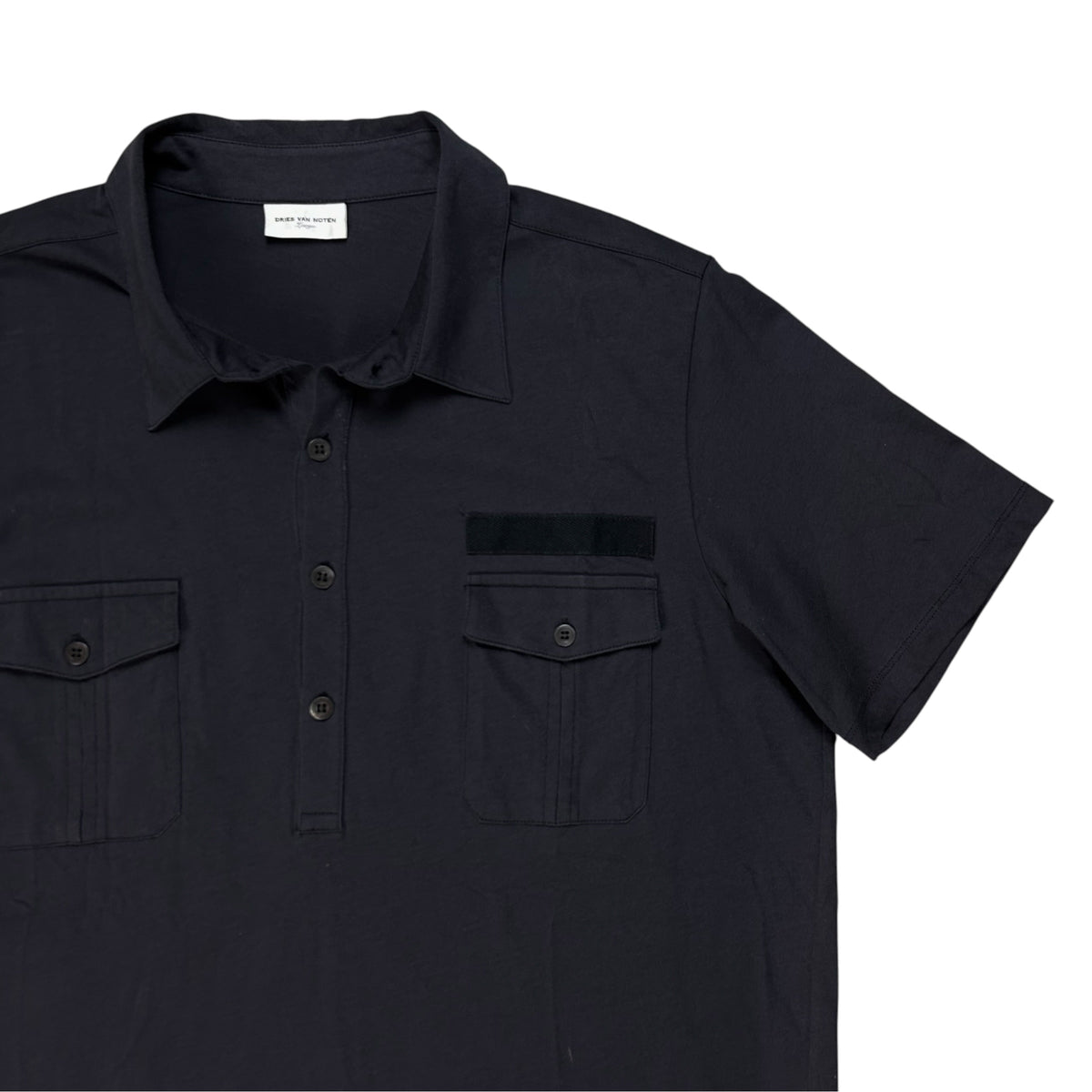 Dries Van Noten Velcro Patch Polo Shirt