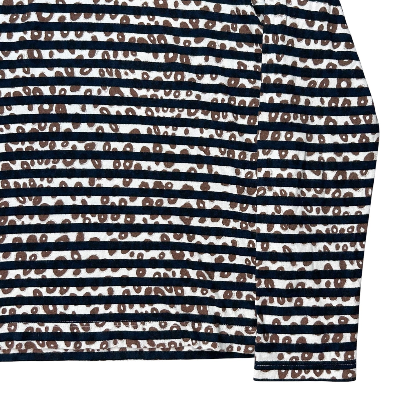 Comme des Garcons Shirt Striped Leo Print Longsleeve - SS12