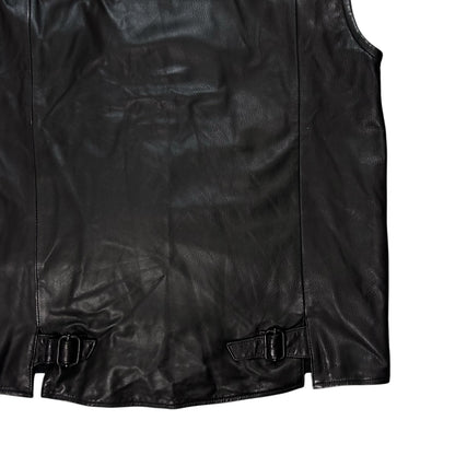 MM6 Maison Martin Margiela Tassel Moto Leather Vest - SS12