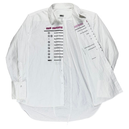 MM6 Maison Margiela Label Declaration Shirt - SS21